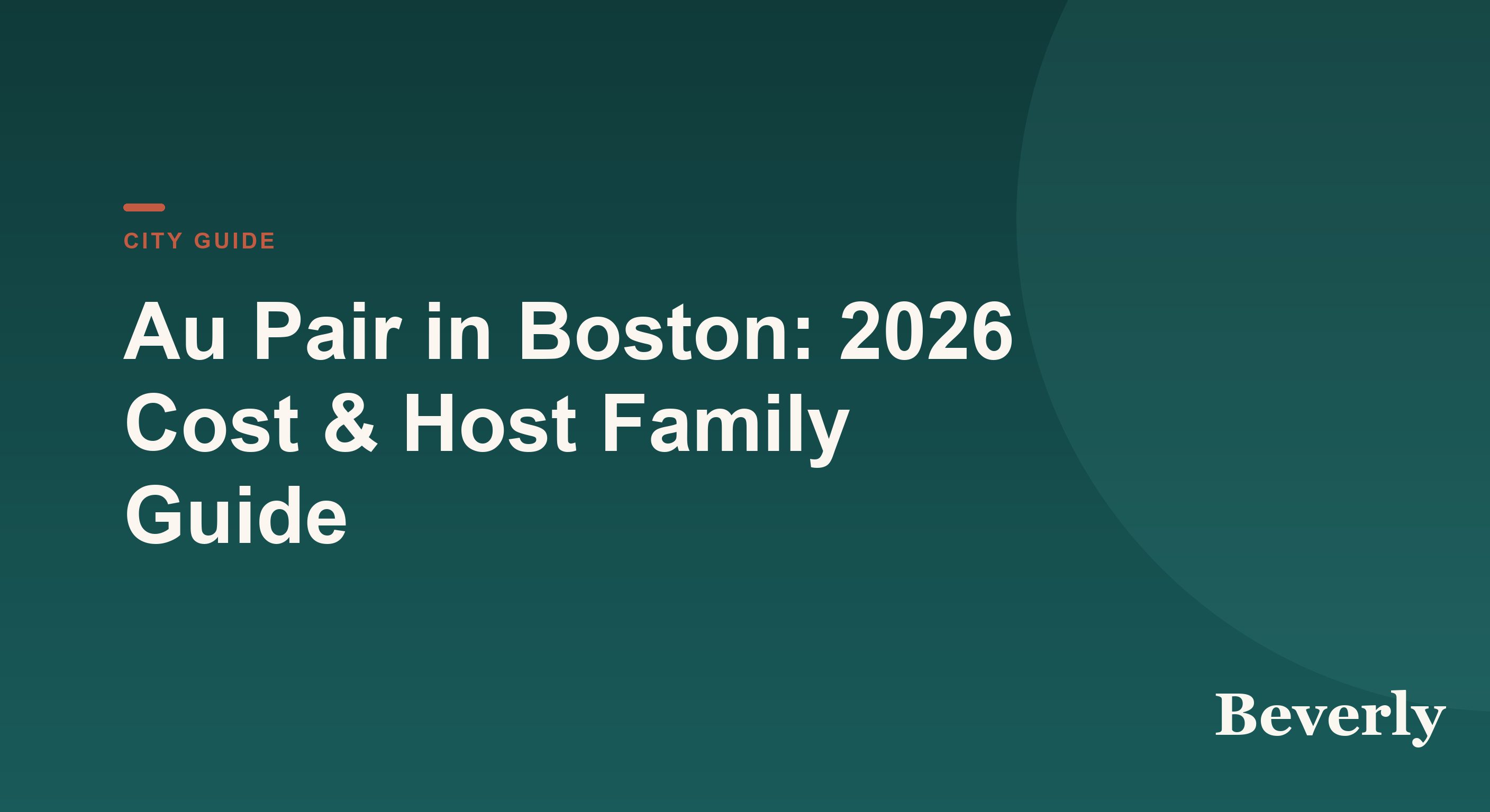 Au Pair in Boston — 2026 cost and host family guide