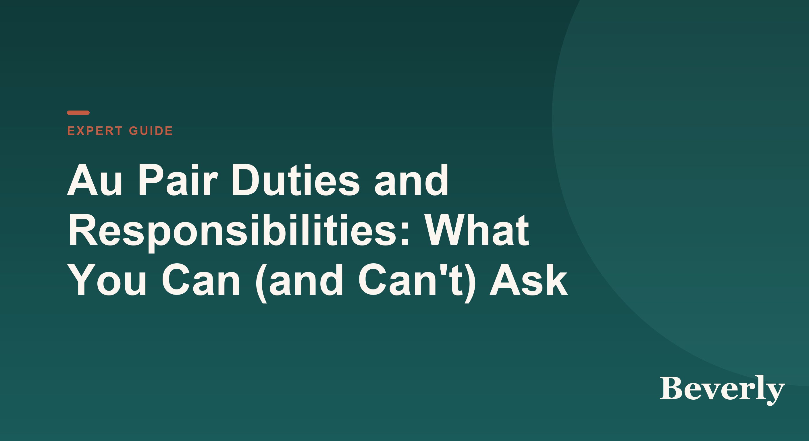 Au pair duties and responsibilities — illustration of an au pair packing a child's school lunch beside a checklist of childcare tasks