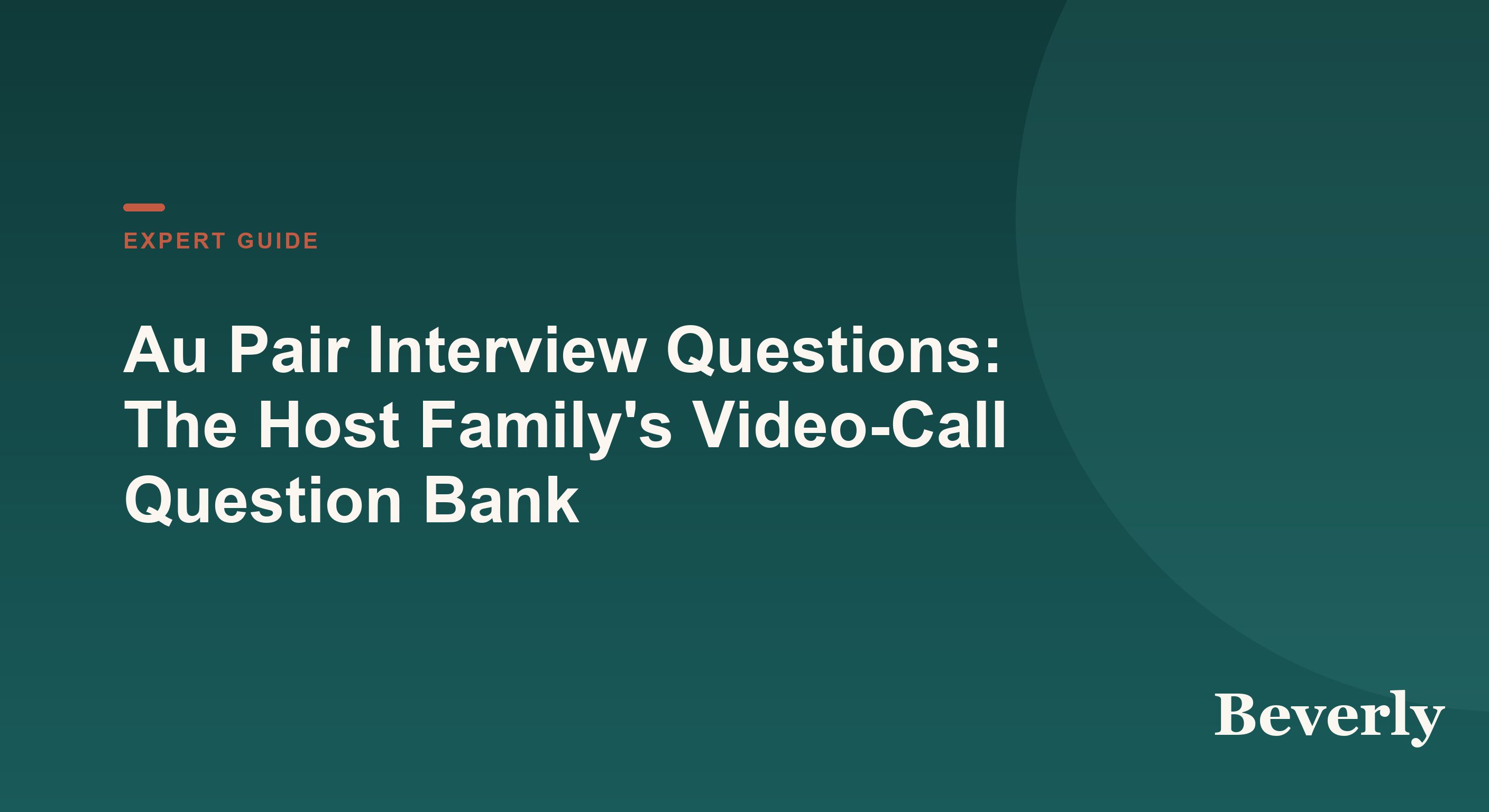 Au pair interview questions — illustration of a host family video call with a question checklist and notepad