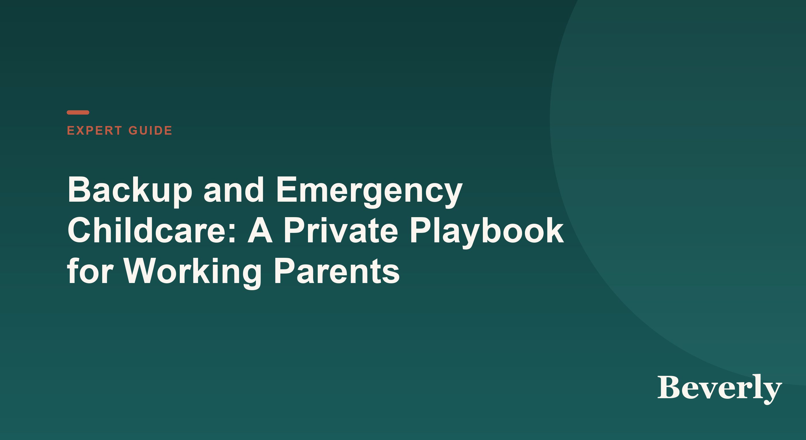 Backup childcare playbook — illustration of a parent’s calendar with a standby caregiver stepping in on short notice