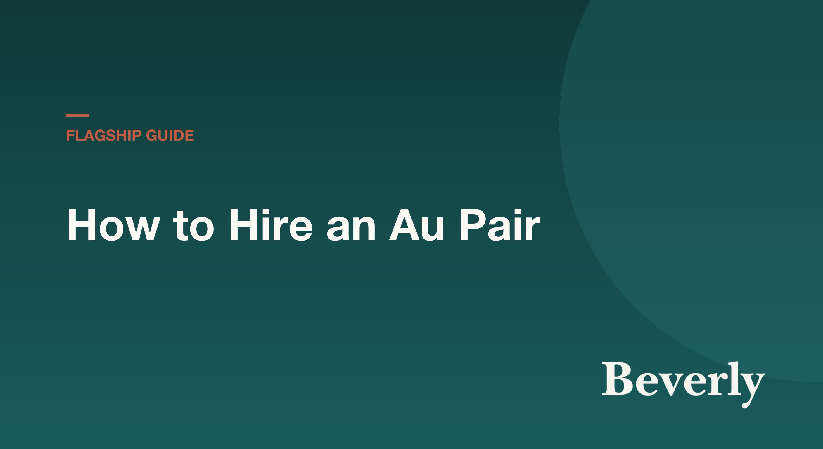 How to Hire an Au Pair 2026 — a host family conducting a video interview with an au pair candidate on a laptop, with calendar and timeline visible showing the 8-12 week hiring process