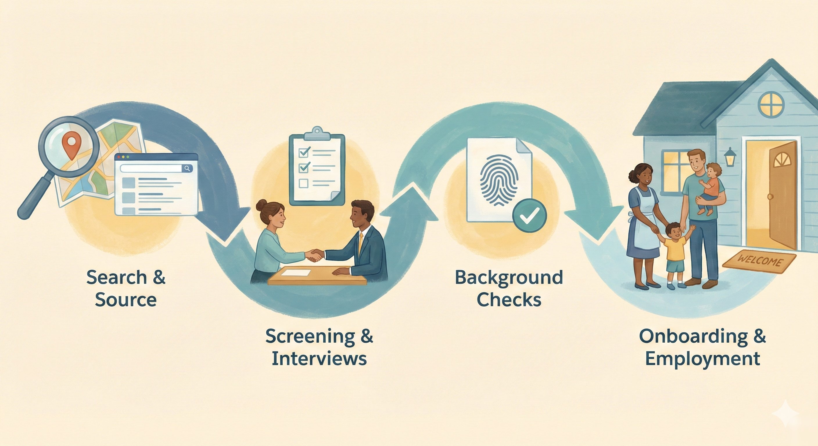 Complete Nanny Hiring Guide — search, screening, background checks, and onboarding