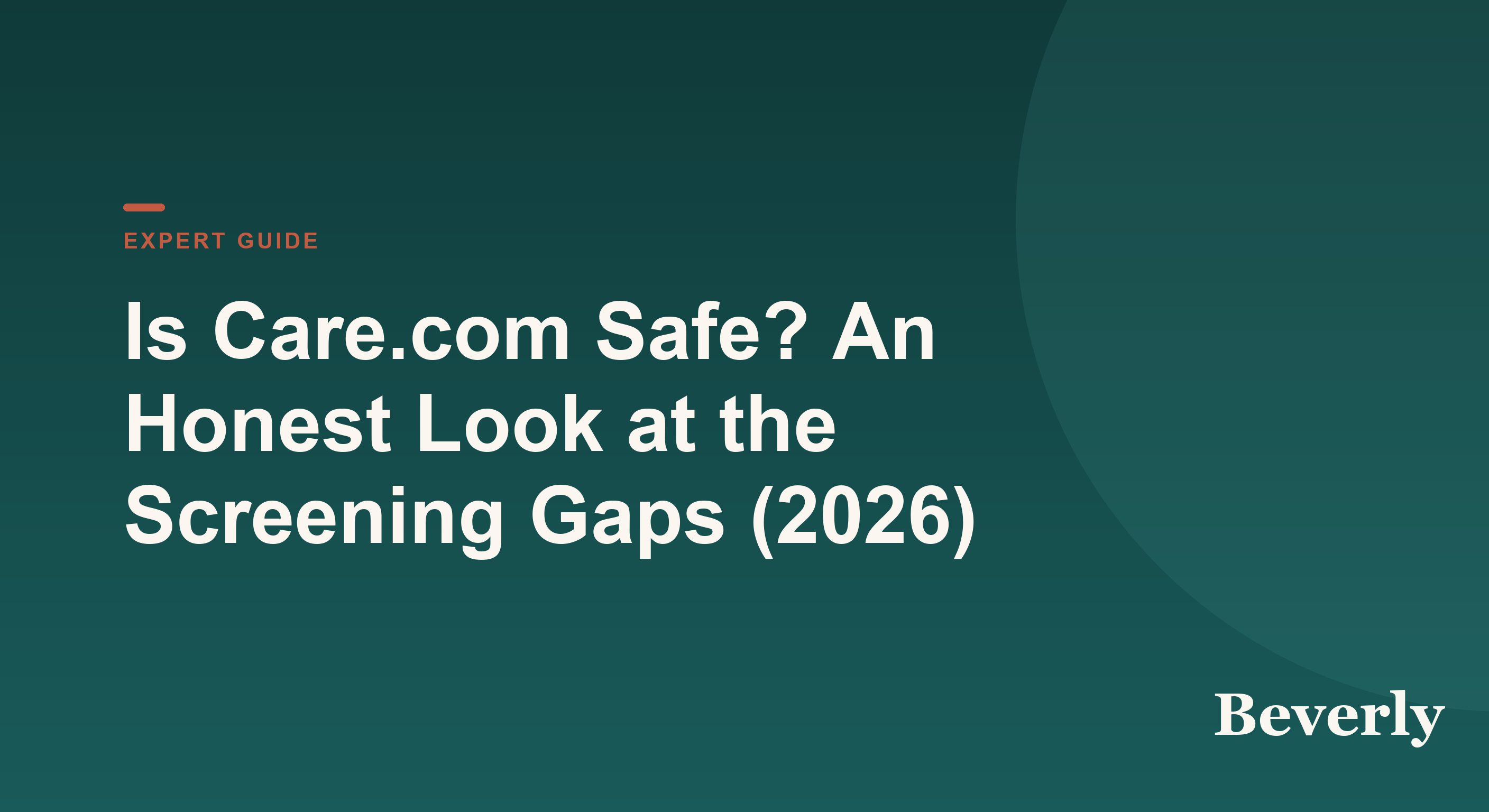 Is Care.com safe — illustration of a magnifying glass held over a caregiver profile on a laptop screen