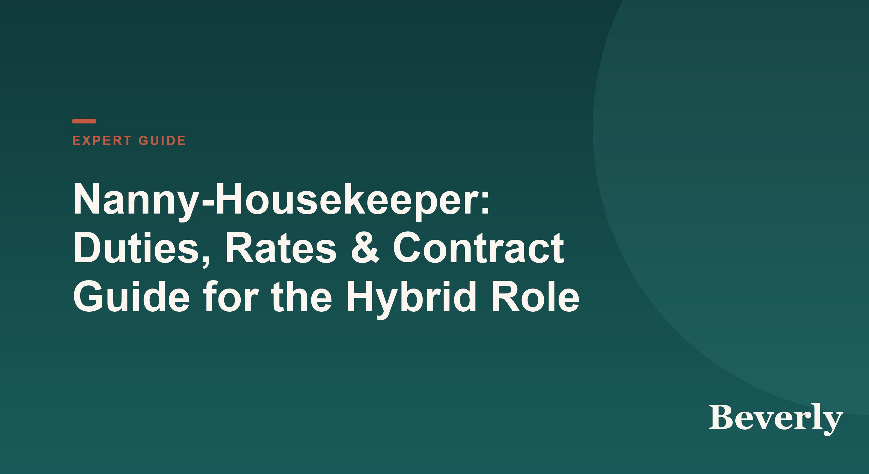 Nanny-housekeeper hybrid role — illustration of one caregiver balancing childcare and housekeeping across a family home