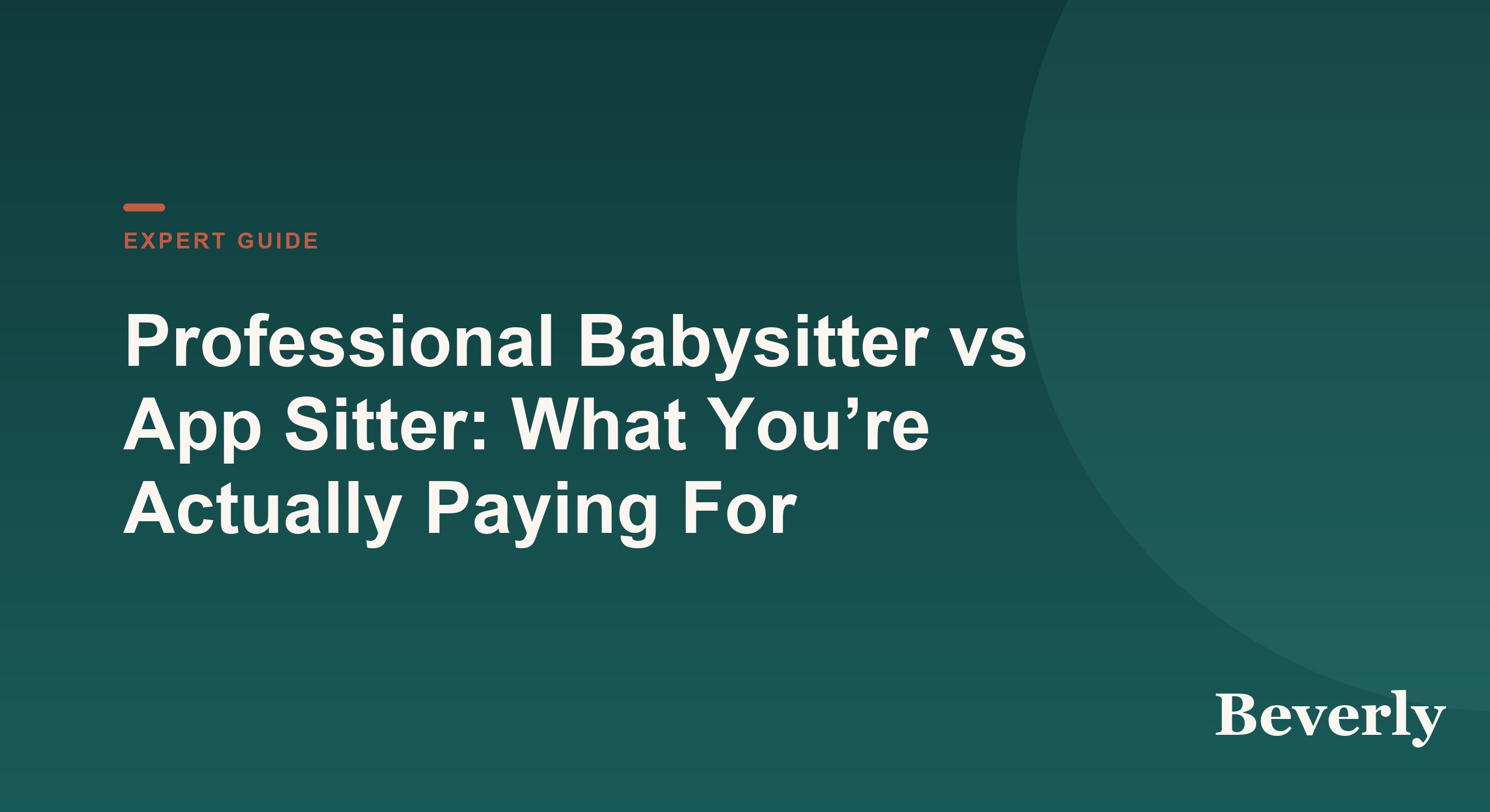 Professional babysitter — illustration of a career sitter arriving with a care bag as parents head out for the evening