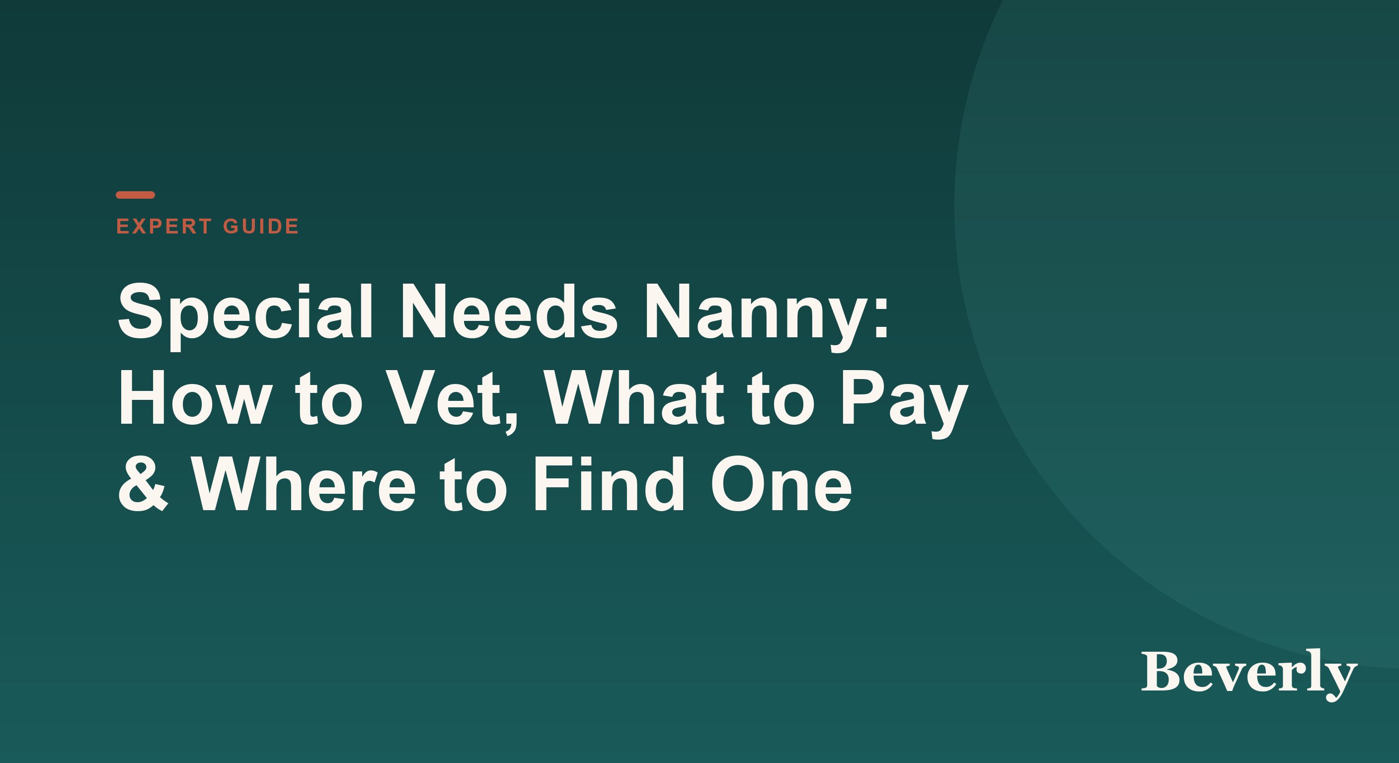 Special needs nanny hiring guide — illustration of a caregiver and child working together at a table with a visual schedule and care plan